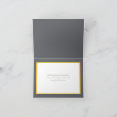 美しいホワイトカラリリーフローラシックありがとう カード (内部)