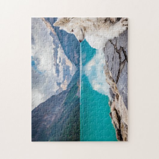 美しいホワイトドッグ湖ルイーズカナダ旅行 ジグソーパズル (縦)