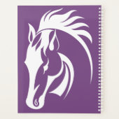 美しいホワイトホースウィークリー/月ごとのプランナー プランナー手帳 (裏面)