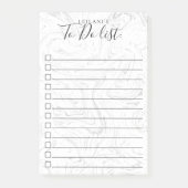 美しいホワイト大理石の模様 ポストイット (正面)