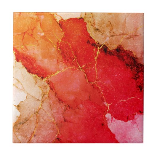 美しいホームタイル青、金ゴールド タイル (正面)