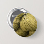 美しいボタン、緑の絹 缶バッジ (正面&裏面)