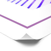 美しいボトル紫色の青いシャドウカラー ポスター (コーナー)