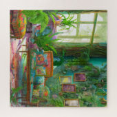 美しいボヘミアンのリビングルームパズル ジグソーパズル (横)