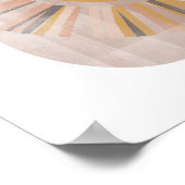 美しいボヘミアン絵画ウォーター色 ポスター (角)