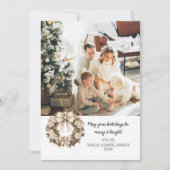 美しいボホのクリスマスの年のレビュー シーズンカード (正面)