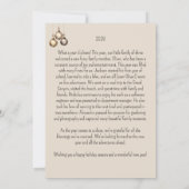 美しいボホのクリスマスの年のレビュー シーズンカード (裏面)