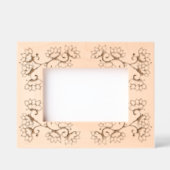 美しいボホの花 レーザー彫刻フレーム (正面)