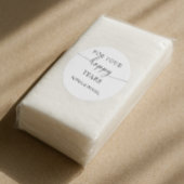 美しいボホパーソナライズされたの結婚ティッシュパック ラウンドシール