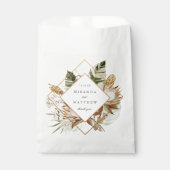 美しいボホボタニカルジオメトリックフレーム結婚ズ フェイバーバッグ (正面)