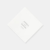 美しいボホミニマモダンリス結婚ト スタンダードカクテルナプキン (角)