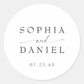 美しいボホミニマモダンリス結婚ト ラウンドシール (正面)