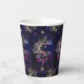美しいボホムーンスターブルーパープル 紙コップ (左)