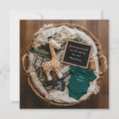 美しいボホヴィンテージ妊娠の発表 シーズンカード (正面)