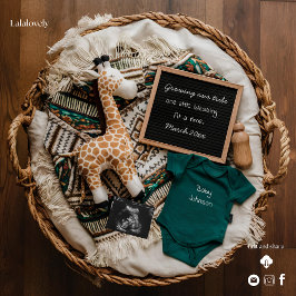 美しいボホヴィンテージ妊娠の発表 シーズンカード