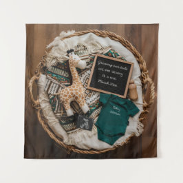 美しいボホヴィンテージ妊娠発表 タペストリー