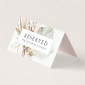 美しいボホ植物園結婚の予約カード (正面)