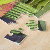 美しいボホ熱帯植物リビングルーム ジグソーパズル (側面)