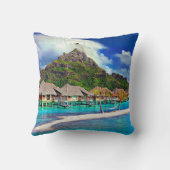 美しいボラボラポリネフランスのシア クッション (裏面)