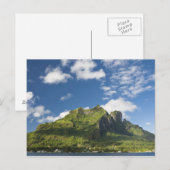 美しいボラボラ島のオテマヌ山の風景 ポストカード (正面/裏面)