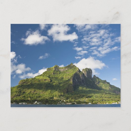 美しいボラボラ島のオテマヌ山の風景 ポストカード (正面)