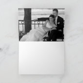 美しいボルドーと感謝の気持ちの写真入りグリーティングカード サンキューカード (内部)