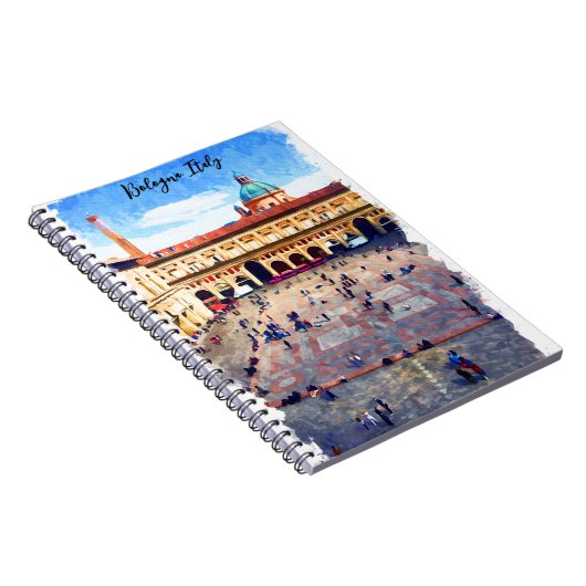 美しいボローニャイタリア水彩旅行 ノートブック (右側)