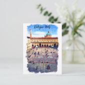 美しいボローニャイタリア水彩旅行 ポストカード (スタンド正面)