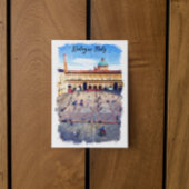 美しいボローニャイタリア水彩旅行 ポストカード