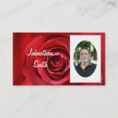 美しいボーダーが付いているあなたの写真 名刺 (裏面)