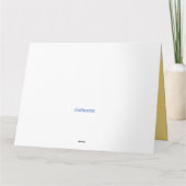 美しいボーダーコリーのラブカード　想いを贈ろう カード (裏面)