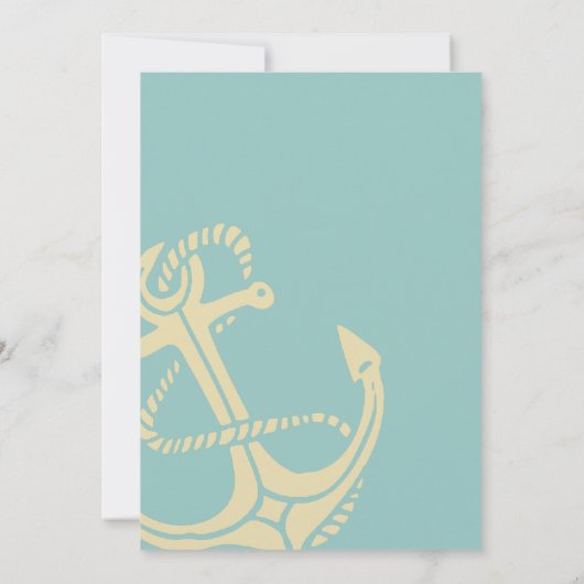 美しいボートの航海のな結婚式招待状 招待状 (裏面)