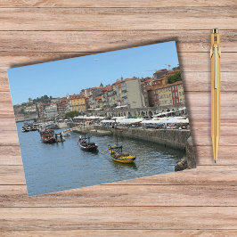 美しいボートPortoポルトガル写真、旅行 シーズンポストカード