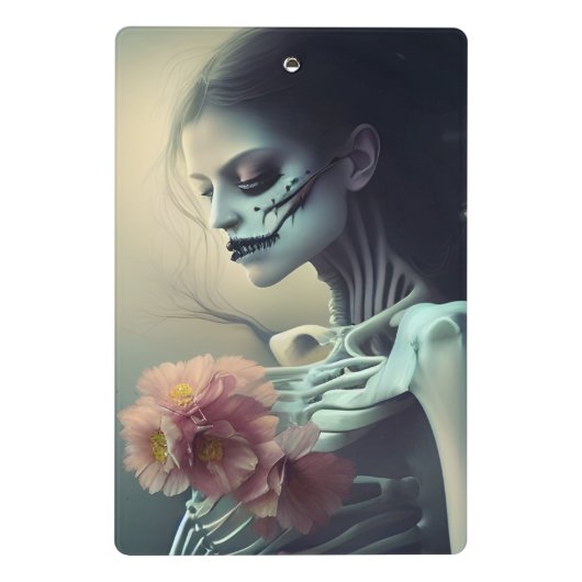 美しいボーンズAIがアートを生み出す ミニクリップボード (裏面)