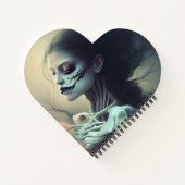 美しいボーンズAI生成アートノート ノートブック (裏面)