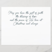 美しいポインセチア枠クリスマス (裏面)