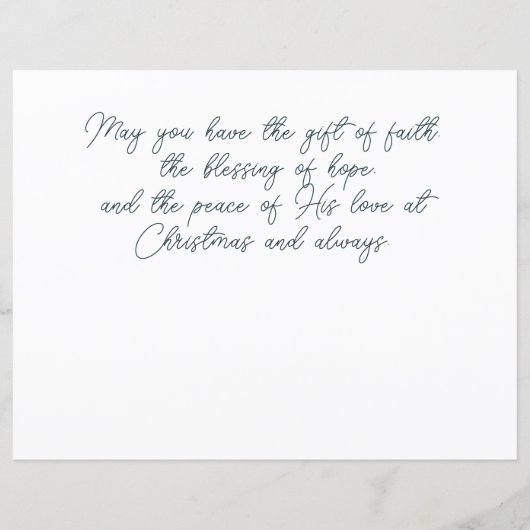 美しいポインセチア枠クリスマス (裏面)