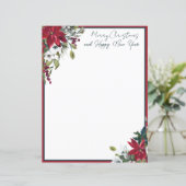 美しいポインセチア枠クリスマス (スタンド正面)