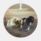 美しいポインタ ガラスオーナメント (裏面)