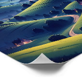 美しいポスターを真夜中に ポスター (角)