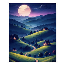 美しいポスターを真夜中に