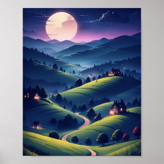 美しいポスターを真夜中に ポスター