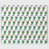 美しいポットの水彩蘭の植物 ラッピングペーパー (フラット)