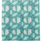 美しいポット シャワーカーテン (正面)