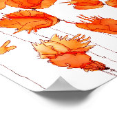 美しいポピーカラフルスのポスター8X10" ポスター (角)