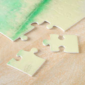 美しいポピーパズル絵画 – の水色 ジグソーパズル (側面)