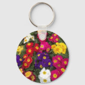 美しいポリアンサスの花 キーホルダー (正面)