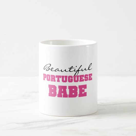 美しいポルトガルの可愛い人 コーヒーマグカップ (中央)