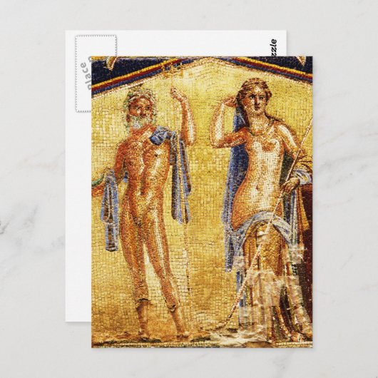 美しいポンペイのモザイク ポストカード (正面/裏面)