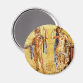 美しいポンペイのモザイク マグネット (正面/裏面)